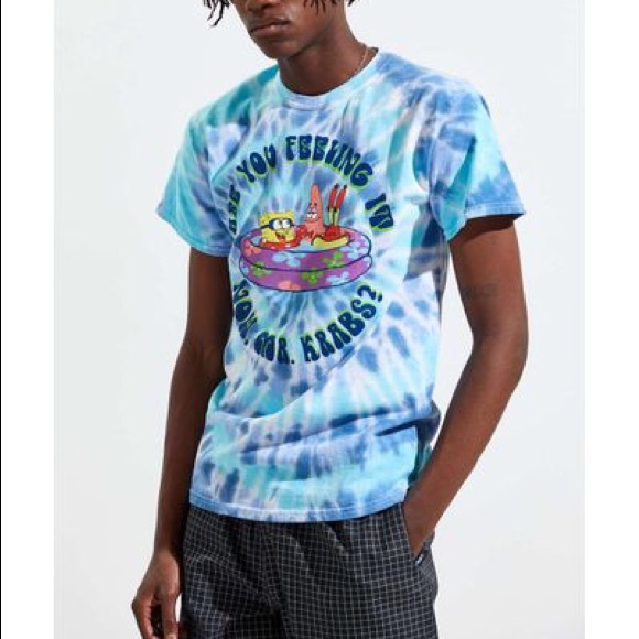 NWT Nickelodeon spongebob tie dye T-shirt - Picture 2 of 6